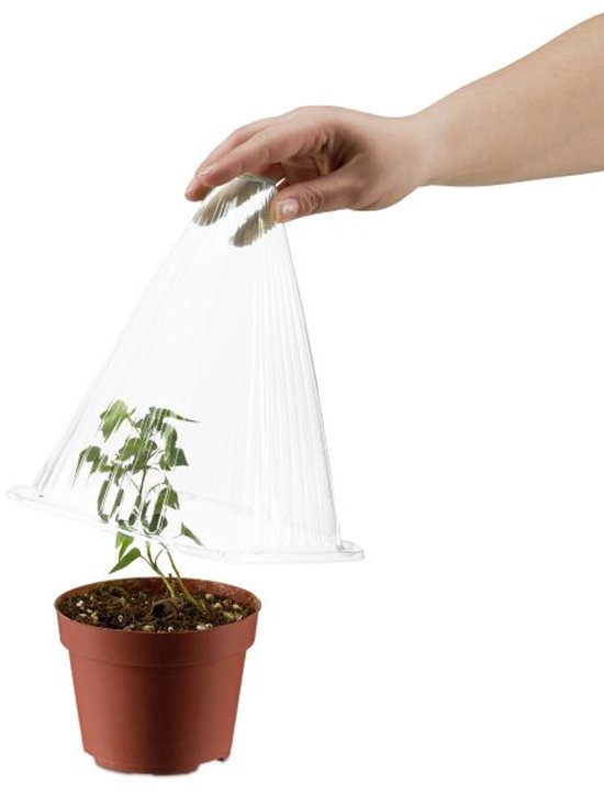 Doodadeals® - Plantenstolp Set van 24 – Plantenhoedjes van Transparant PVC – Beschermhoezen voor Zaailingen en Jonge Planten – Ø 19 cm