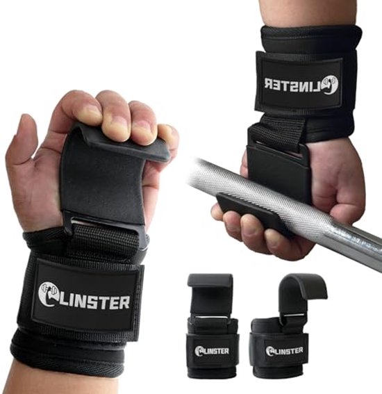 Power Grips Fitnesshandschoenen Voor Bodybuilding, Gewichtheffen, Krachttraining, Leren Grips Voor Heren en Dames