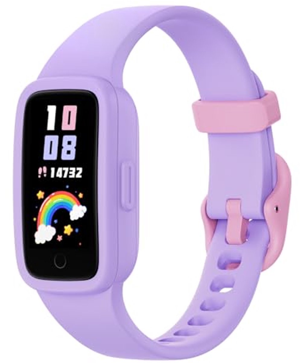Vigor 3 Fitness Tracker met AMOLED-display - Waterdicht, Hartslag- en Slaapmonitor, Stappenteller en Calorieën Teller - Lila