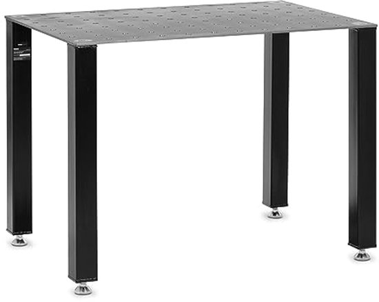 Robuuste Lastafel voor Lassen tot 1000 kg - Geperforeerde Werktafel met Wielen 119 x 79 cm