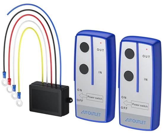 12V 434MHz Lier Afstandsbediening Draadloos Gehouden Hand Lier Schakelaar Controlepost, Handlier Hand Afstandsbediening Kits Hand Lier Controlemechanisme Vervanging voor ATV SUV Vrachtwagen 12V 434MHz Lier Afstandsbediening Draadloos Gehouden Hand Lier Schakelaar Controlepost, Handlier Hand Afstandsbediening Kits Hand Lier Controlemechanisme Vervanging voor ATV SUV Vrachtwagen