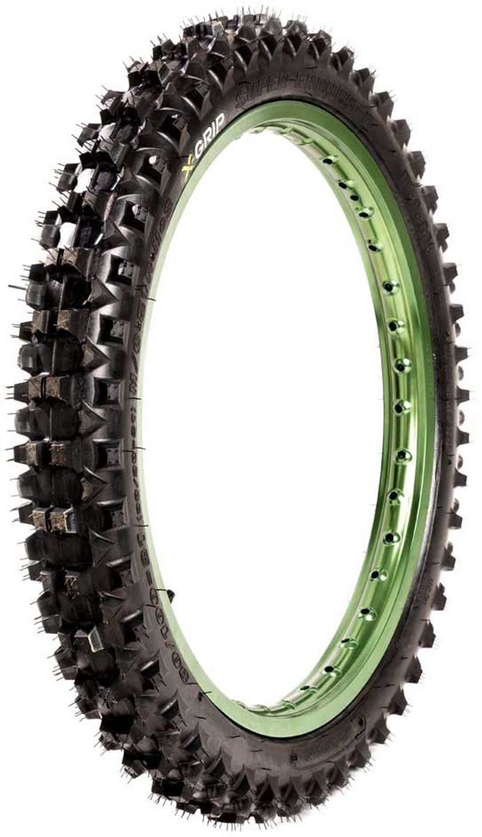 X-grip Superenduro-r Hard Off-road Voorband Goud 80 / 100 / R21