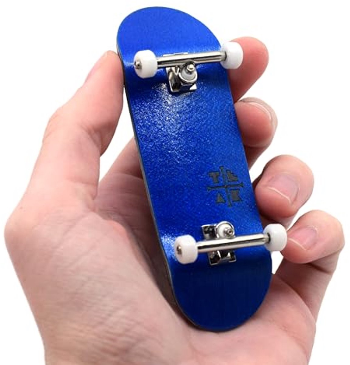 Complete Toets 32 mm voor Handgemaakt Skateboard Blauwe Blizzard Esdoorn Dek en Polyurethaan Wielen
