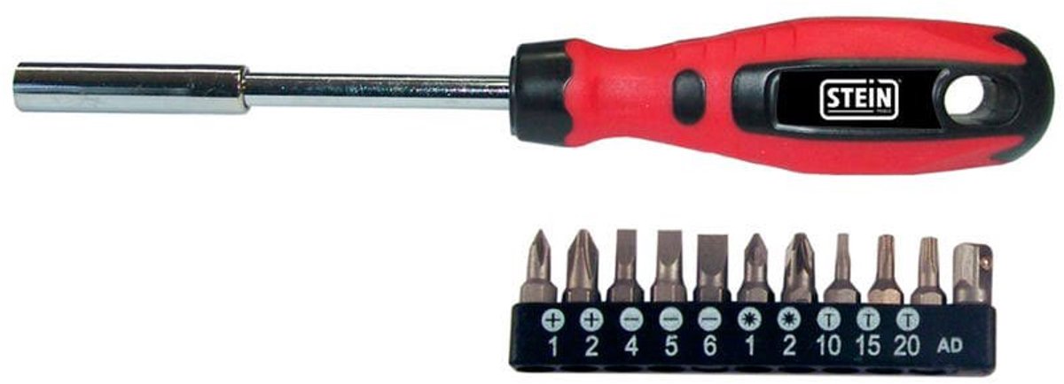 Stein Magnetische Multibit Schroevendraaier 11 In 1 Zilver