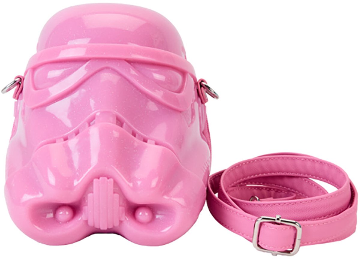Loungefly Stormtrooper Neonstijl Roze Gevormde Crossbody Tas Roze