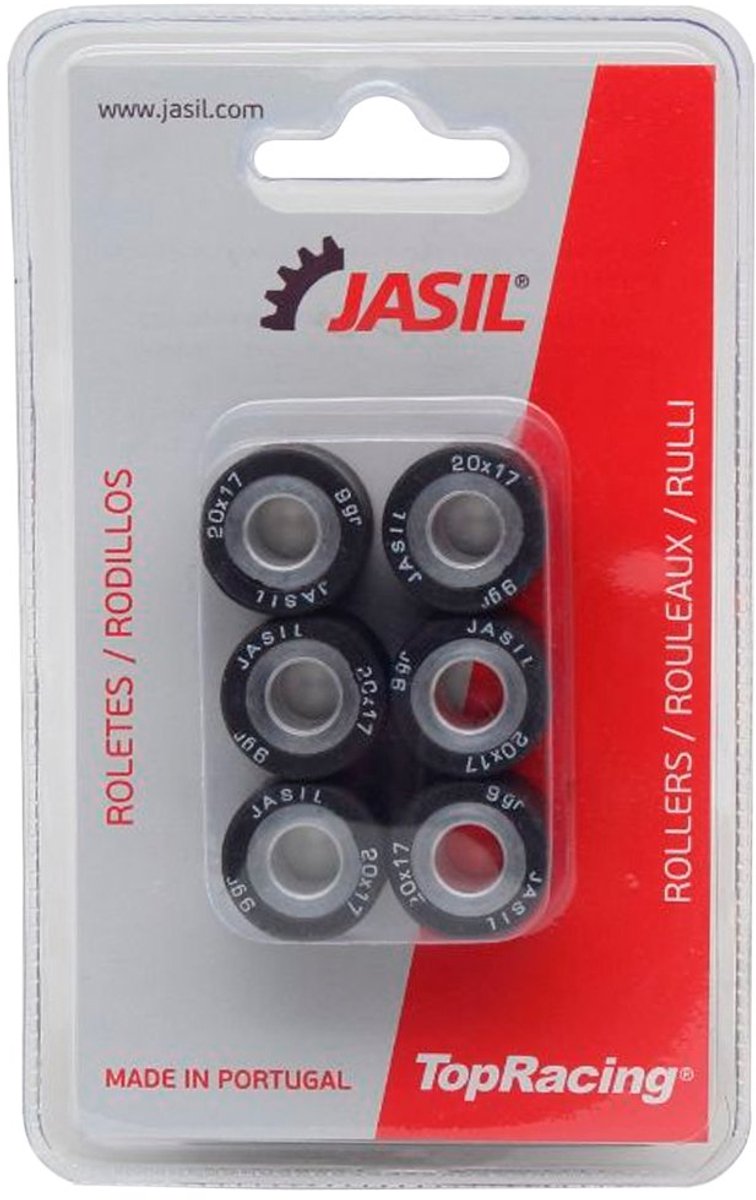 Jasil 6073005 Variatorrollen 6 Eenheden Transparant 20 x 17 mm/9 g