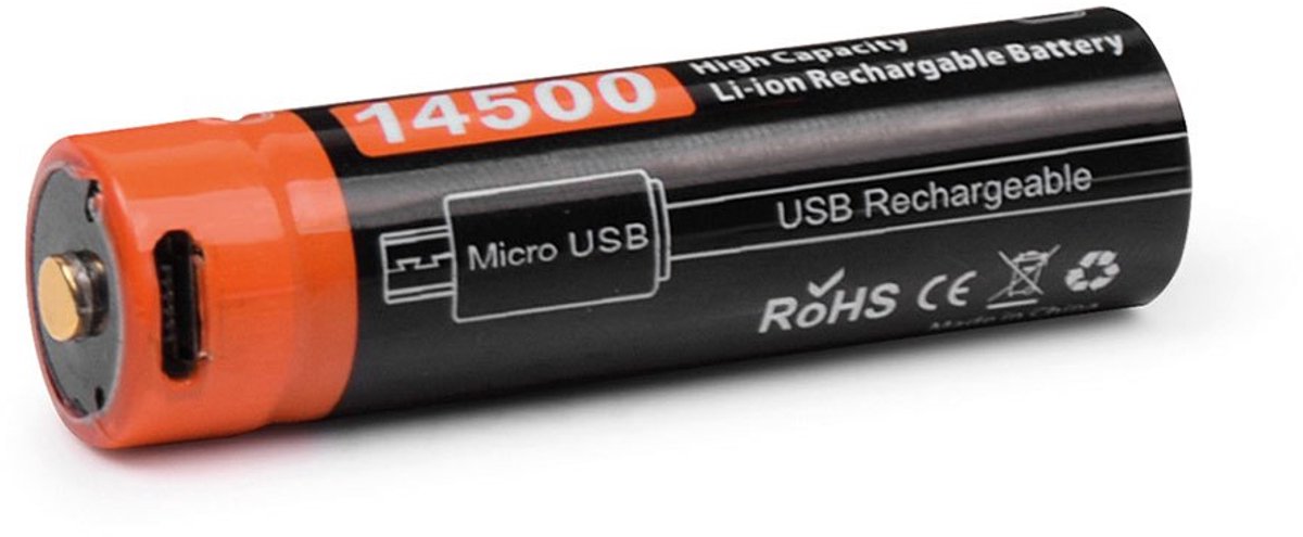 Orcatorch 750mah Usb Batterij Zilver