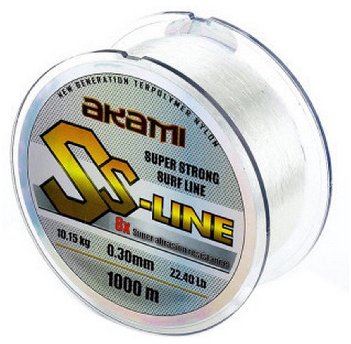 Akami Ss-line Monofilament 1000 M Transparant 0.120 mm