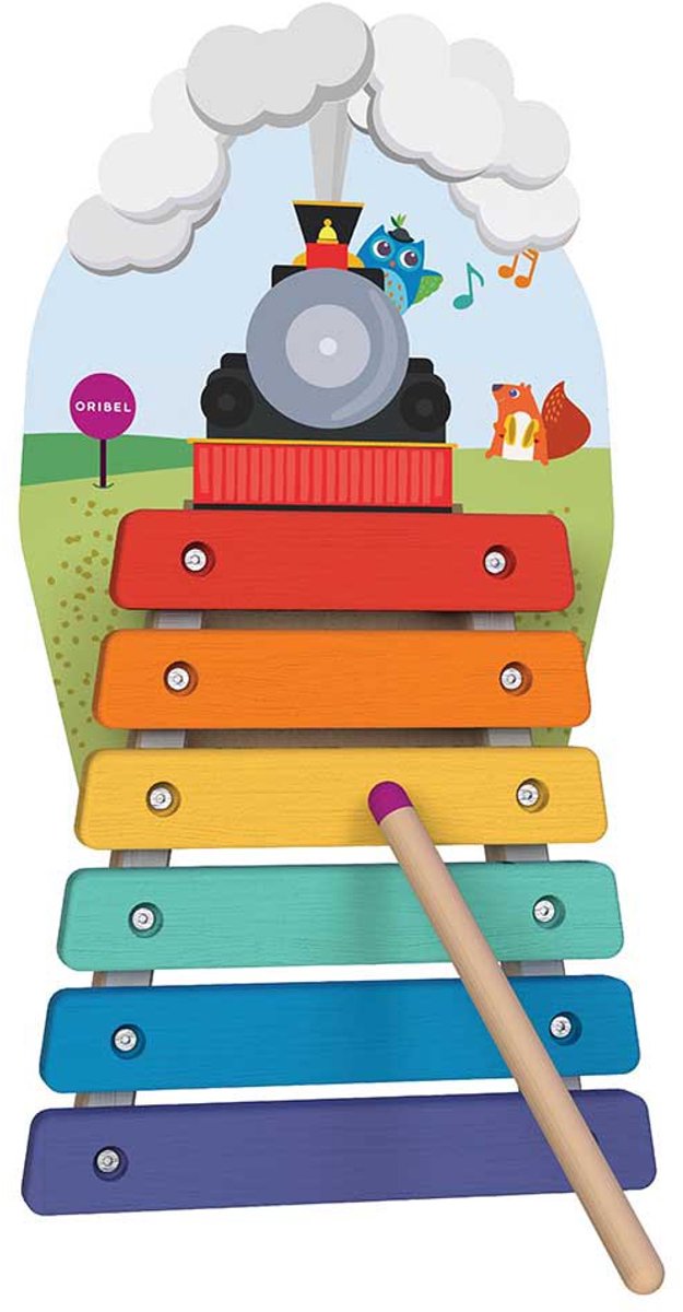 Oribel Train Educational Game Xylofoon Veelkleurig