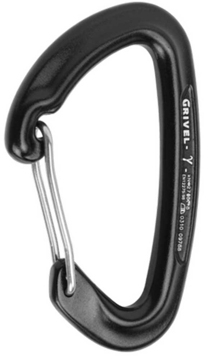 Grivel K2w Gamma Clip Ce Karabijnhaak Zwart