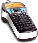 DYMO LM420 labelmaker met QWERTY-toetsenbord en oranje scherm.