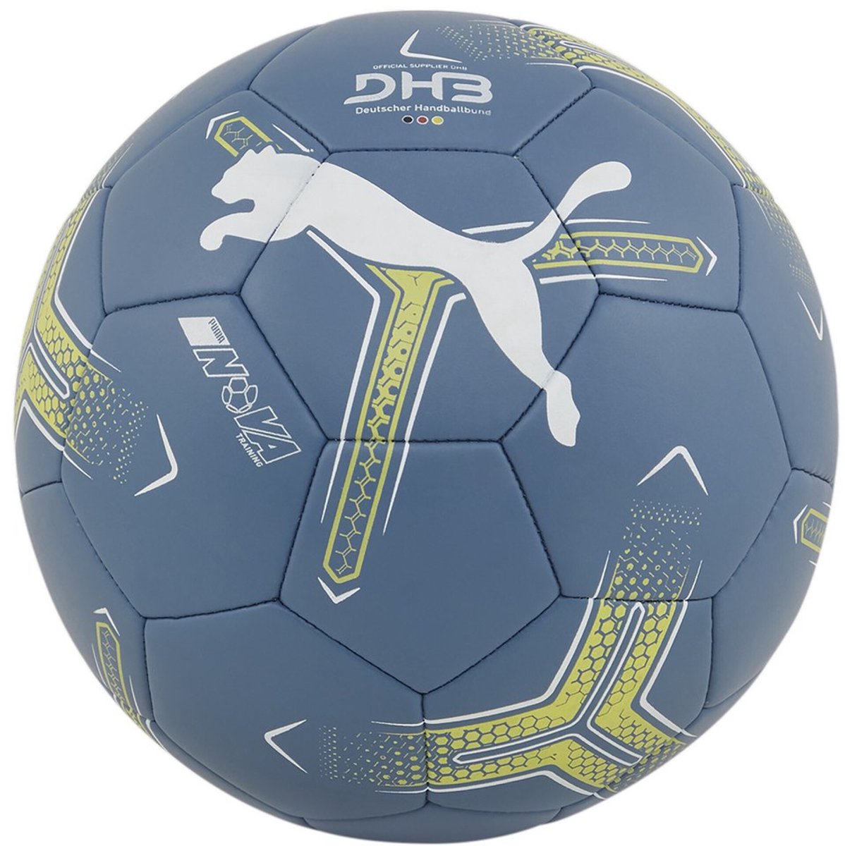 Puma Kinder Handball Nova Training 084386 Horizon-Puma -Fizzy Apple-0 Blauw