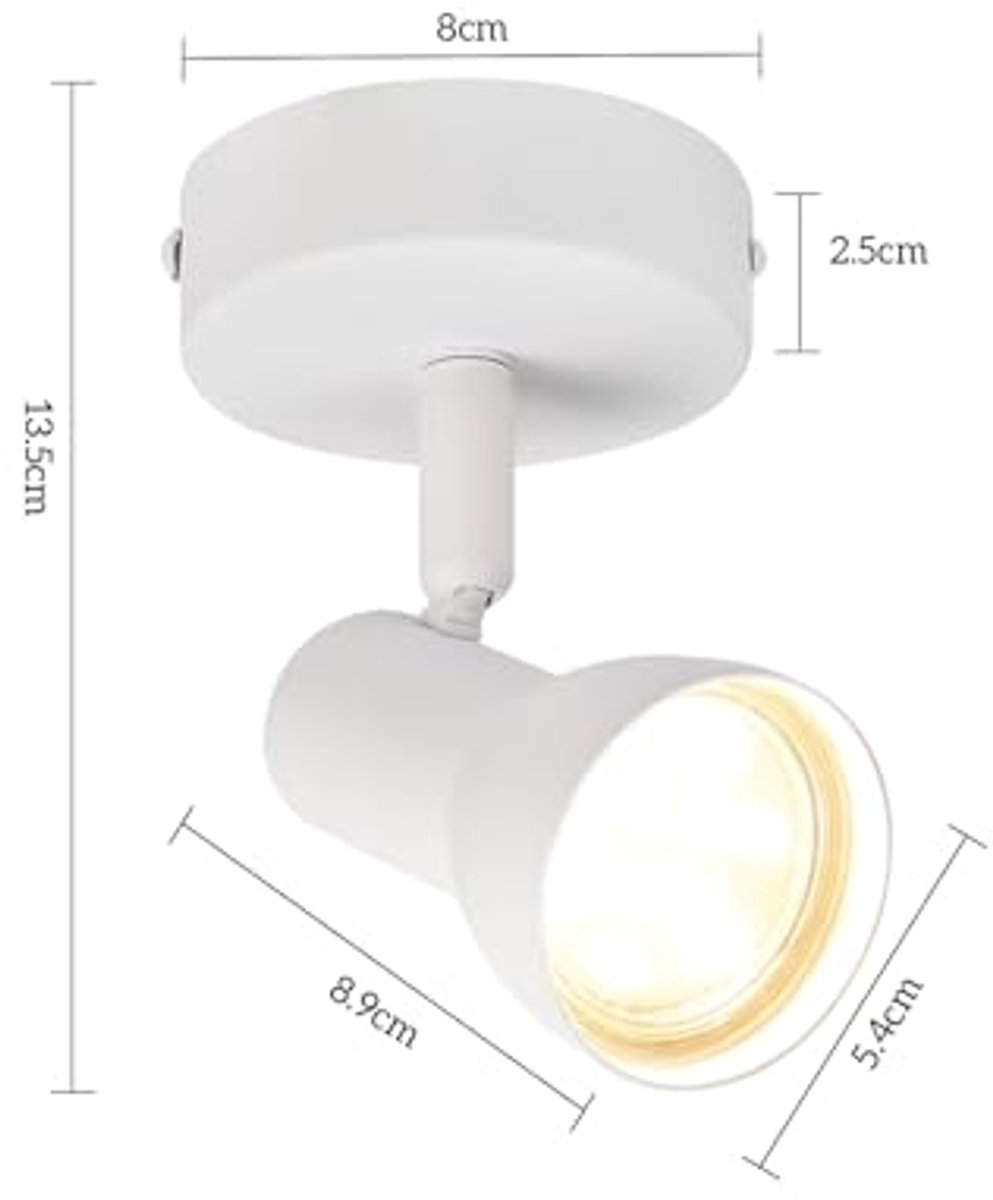 Moderne plafondspot GU10, draaibaar design voor woonkamer, slaapkamer en keuken