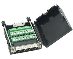 DB25 D-SUB Mannelijke Adapter 25-pins Poort naar Terminal Connector