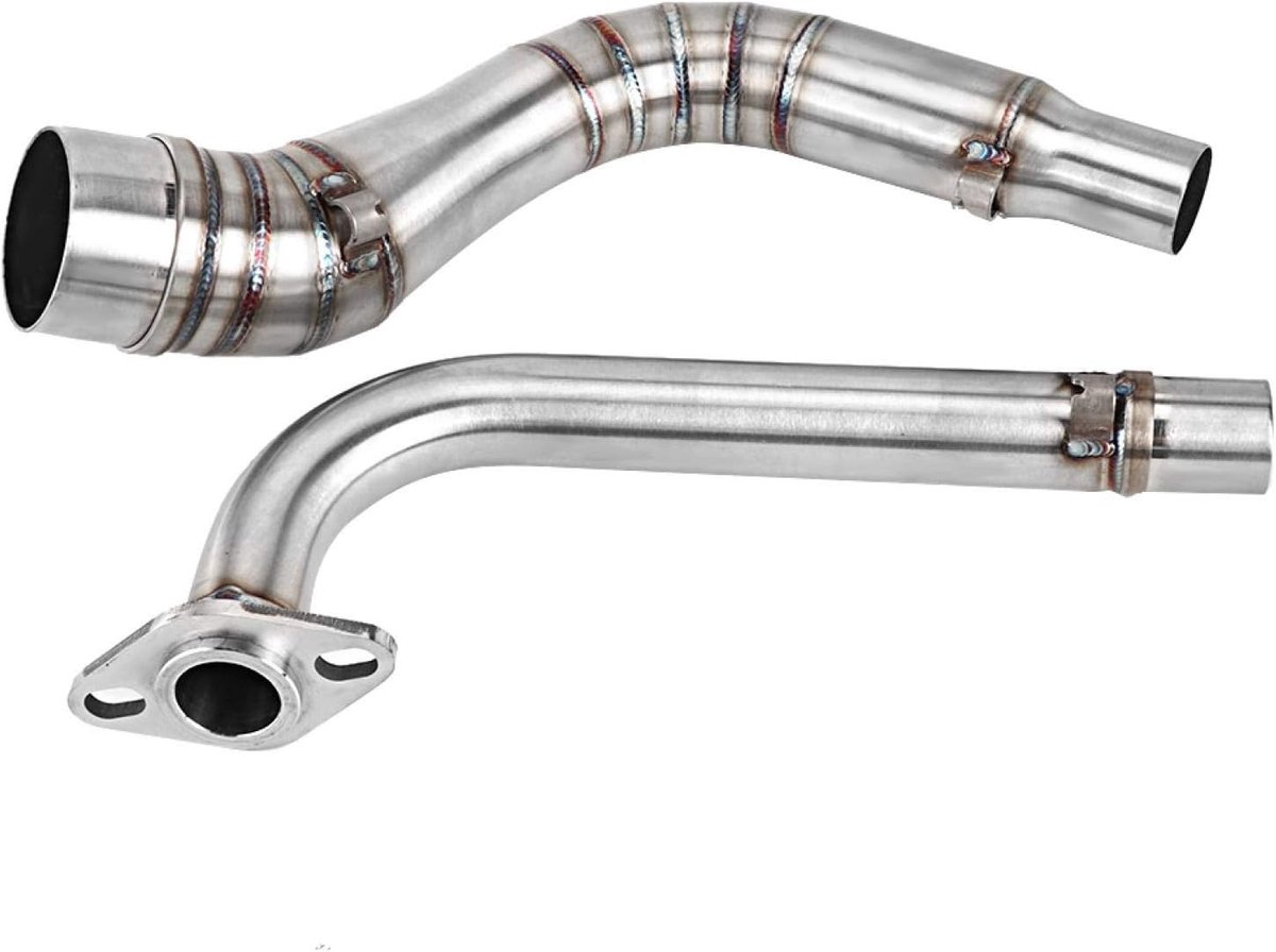 Motorcycle Exhaust Pipe - 2pcs Stainless Steel Front Exhaust Pipe Accessory - Past voor NMAX 155125
