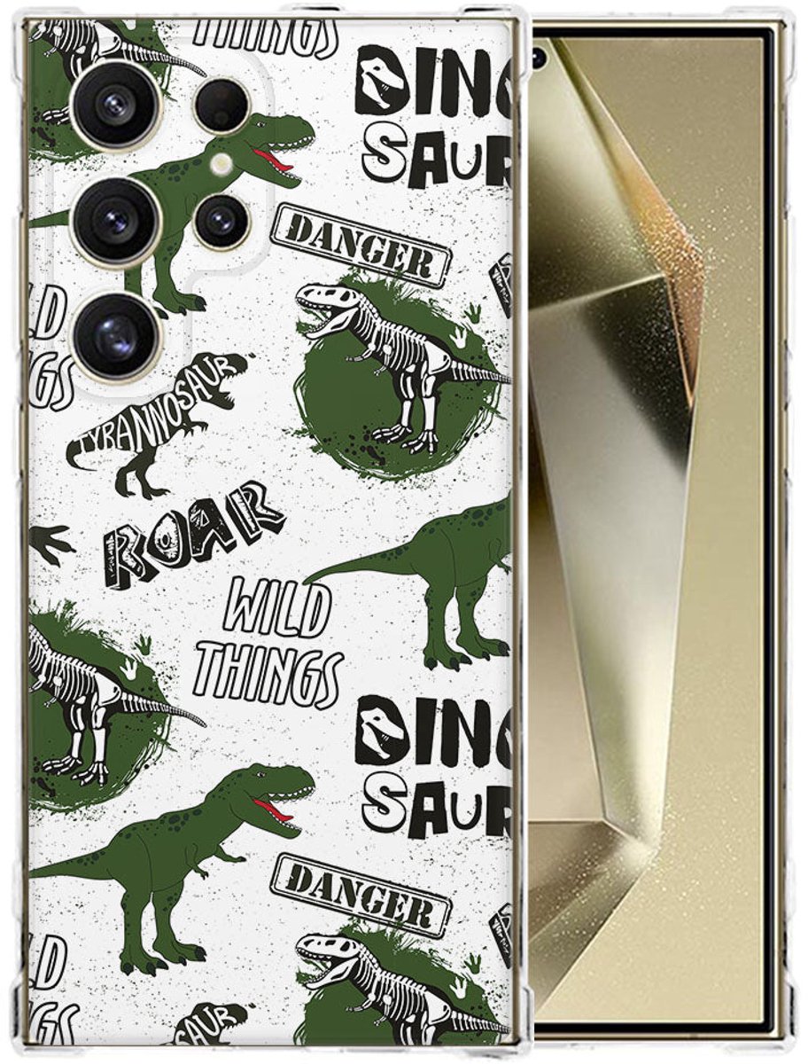 Samsung Galaxy S25 Ultra Hoesje - Dinosaurus TPU Antishock