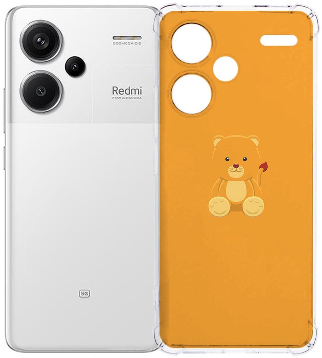Xiaomi Redmi 13 Pro Plus Hoesje - Baby Beer TPU Antishock