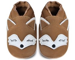 Babyschoenen om te Leren Lopen - Zachte Leren Sloffen voor Baby's