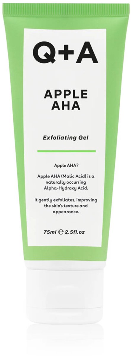 Q+A Apple AHA Exfoliating Gel - 3 x 75 ml - Voordeelverpakking