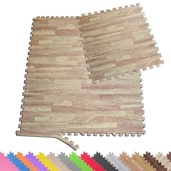 Beschermende Mattenset voor Fitnessapparaten - Vloerbeschermingsmat Puzzelmat 60x60 cm in Diverse Kleuren