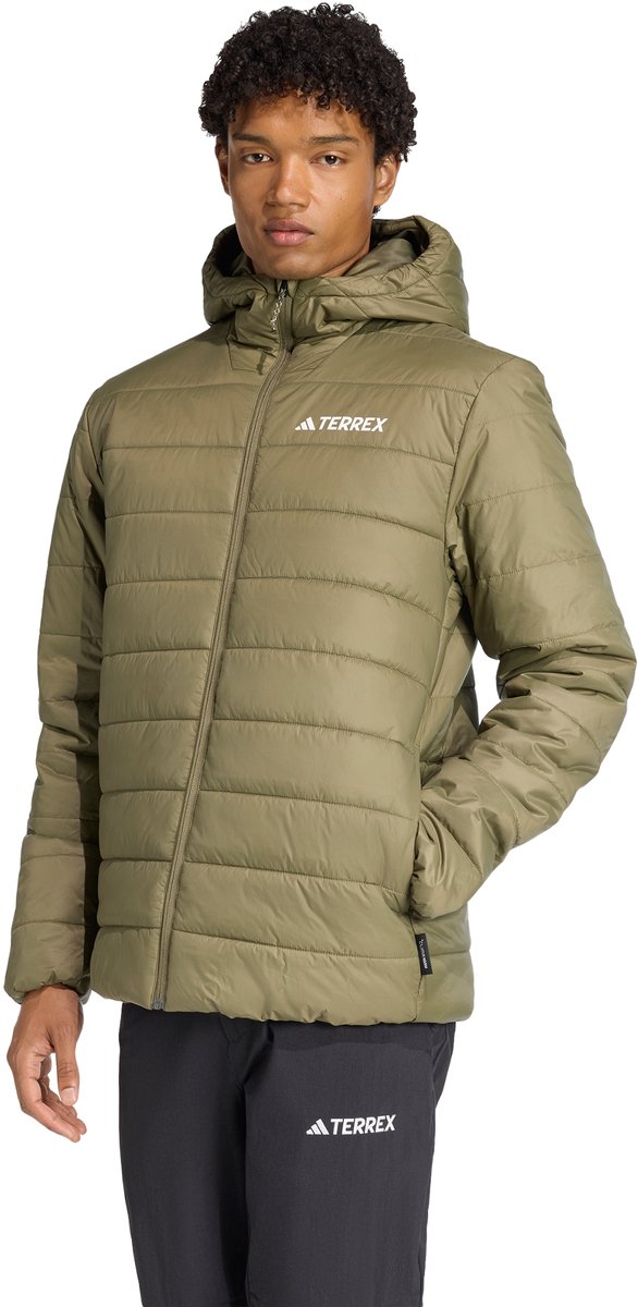 adidas TERREX Terrex Multi Essentials CLIMAWARM Geïsoleerd Capuchonjack Heren Groen