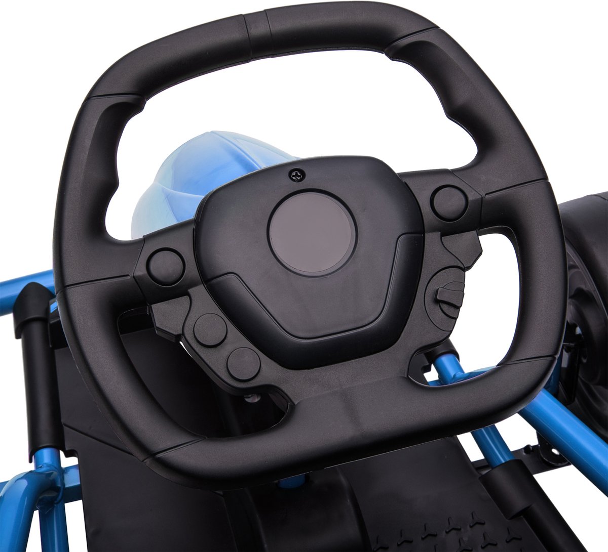 HOMCOM Elektrische Kart voor Kinderen Kunststof, Metaal 115L x 77B x 54H cm Blauw — afbeelding 2