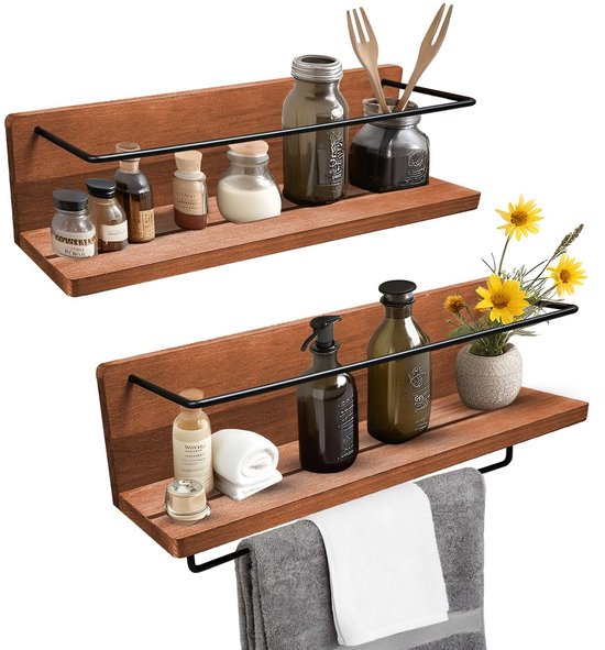 Set van 2 wandplanken, macramé, hangplanken, katoenen touw, handgeweven, zwevende plank, boho-decoratie, macramé, schommelrek, houten rek, balkon, badkamer, woonkamer, slaapkamer, kinderkamer Set van 2 wandplanken, macramé, hangplanken, katoenen touw, handgeweven, zwevende plank, boho-decoratie, macramé, schommelrek, houten rek, balkon, badkamer, woonkamer, slaapkamer, kinderkamer
