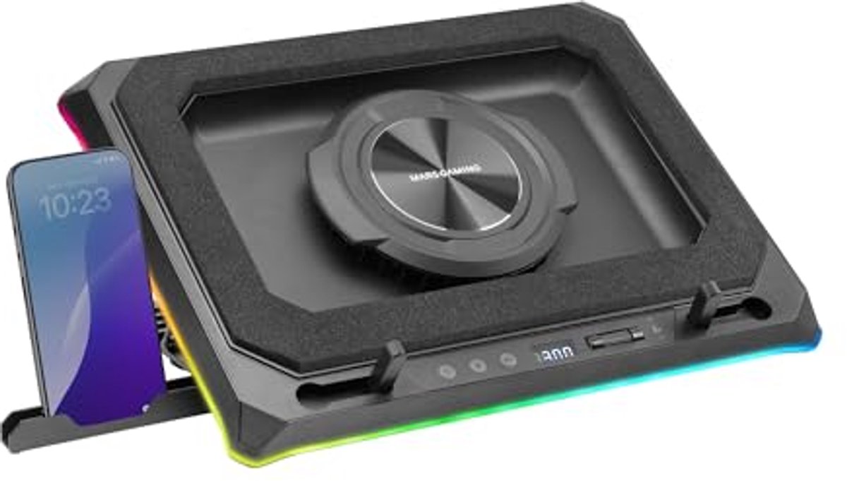 Image of 140mm RGB Koelbasis en Ventilator met Airflow Technologie en Smartphonehouder