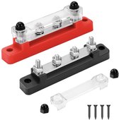 Battery Rail, 2 Pcs 150A 6-Channel 6x5/16in M8 Power