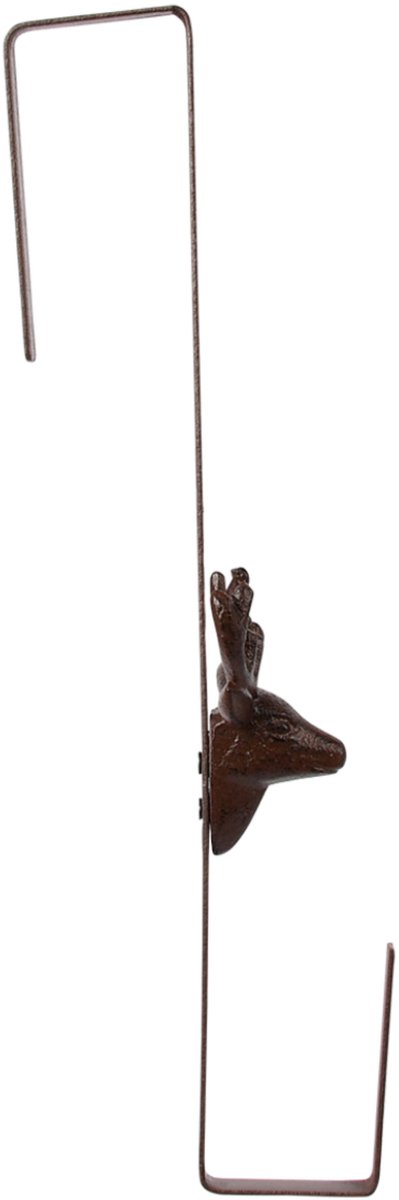 Esschert design Deurkranshanger - Hert - gietijzer - L35 cm - kerstkrans haak - deurhanger - kerstkransen ophangen – foto 3