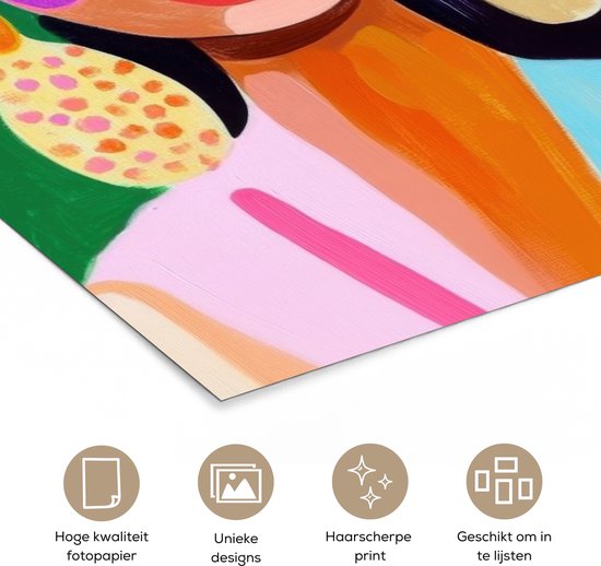 Affiche 30x40 cm - Portrait - Femme - Moderne - Posters - Décoration chambre - Décoration murale salon - Décoration murale chambre