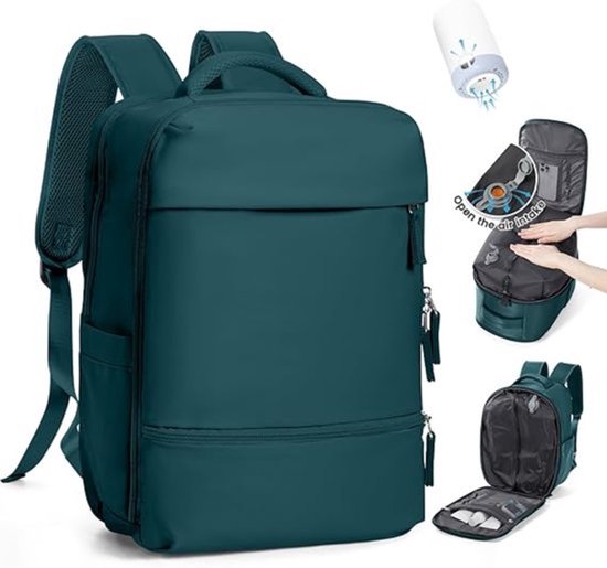 Ryanair Rugzak 40 x 20 x 25 cm, compatibel met handbagage 40 x 20 x 25 cm Ryanair, met trolley 40 x 30 x 20 cm of tas, reisrugzak, vliegtuig, handbagage voor Ryanair Rugzak 40 x 20 x 25 cm, compatibel met handbagage 40 x 20 x 25 cm Ryanair, met trolley 40 x 30 x 20 cm of tas, reisrugzak, vliegtuig, handbagage voor