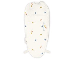 Puckababy - Piep - 4 Seizoenen Slaapzak Baby - Inbakerslaapzak - Zomer - Katoen - 0-3 Maanden - TOG 0.5 - Gummy Bears/Multicolor