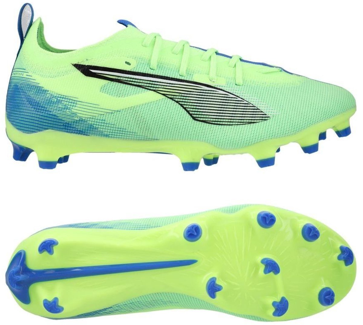 PUMA Ultra 5 Pro FG/AG - Maat 41 - Voetbalschoenen - Fizzy Apple / Puma White / Bluemazing