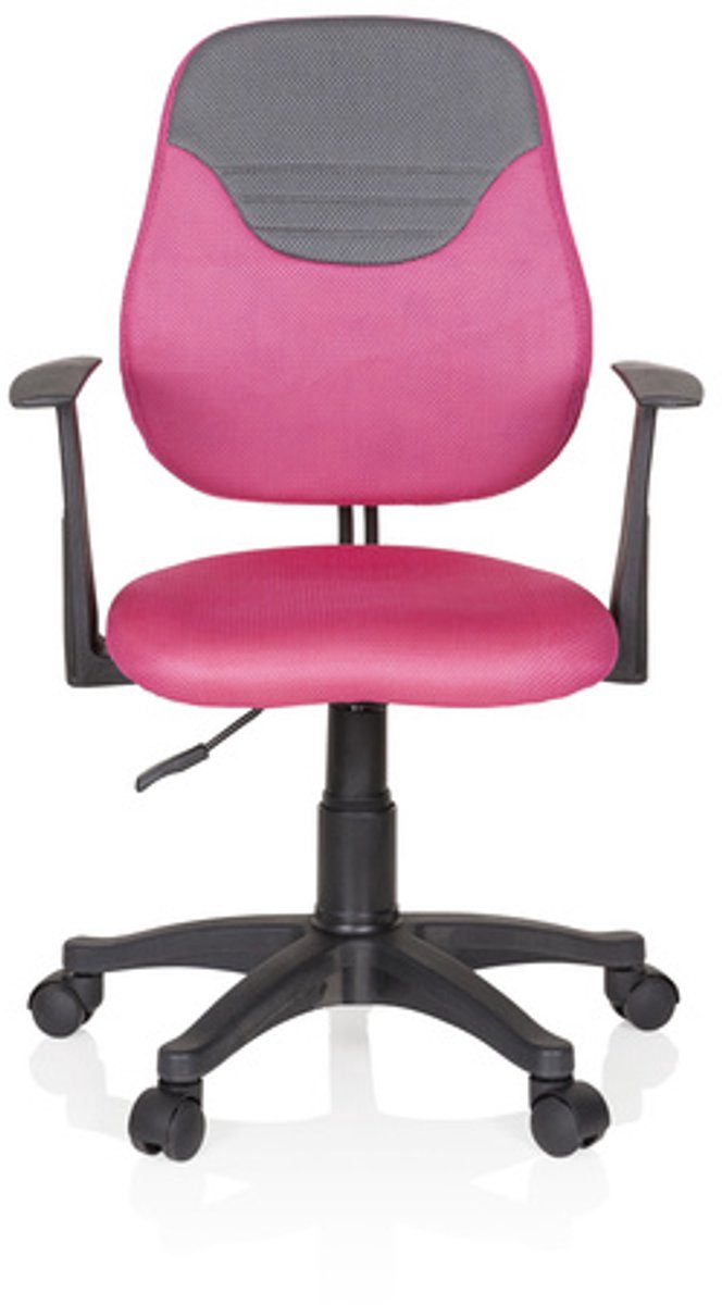 hjh office Kinder bureaustoel KIDDY STYLE stof roze/grijs hjh OFFICE