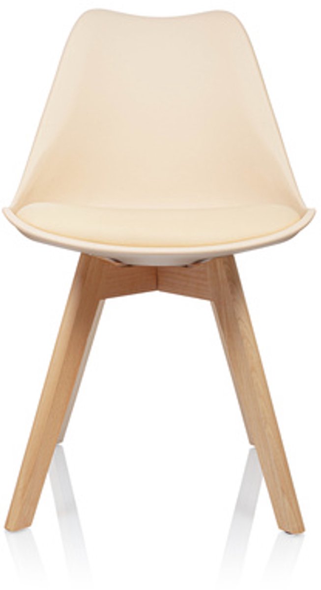 hjh office Visitor Chair / Shell chair SCANDI Plastic beige Set of 4 per pack hjh OFFICE