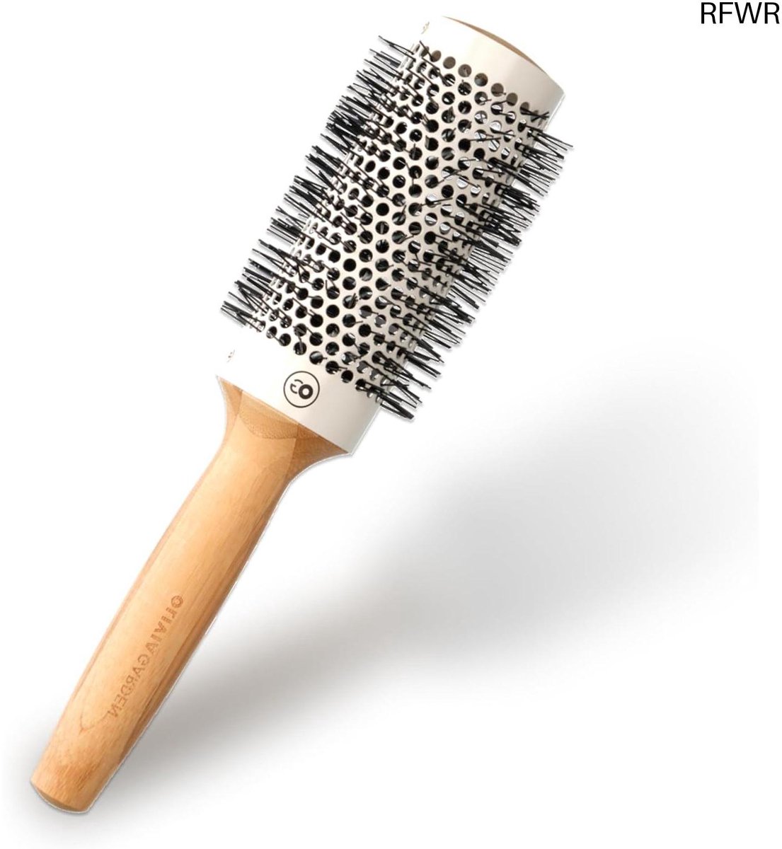 RFWR® Bamboe Ronde Borstel - 43 mm - Milieuvriendelijke Borstel voor Volumieuze en Glanzende Haarstyling