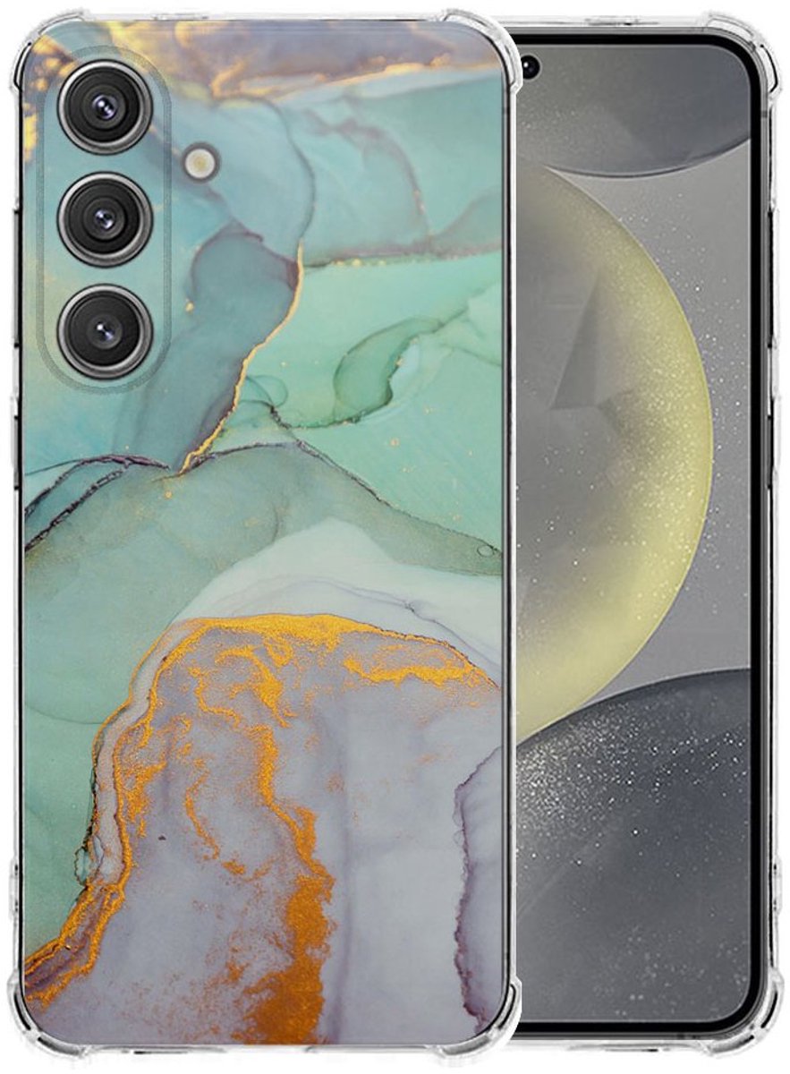 Samsung Galaxy S25 Plus Hoesje - Watercolor Mix TPU Antishock