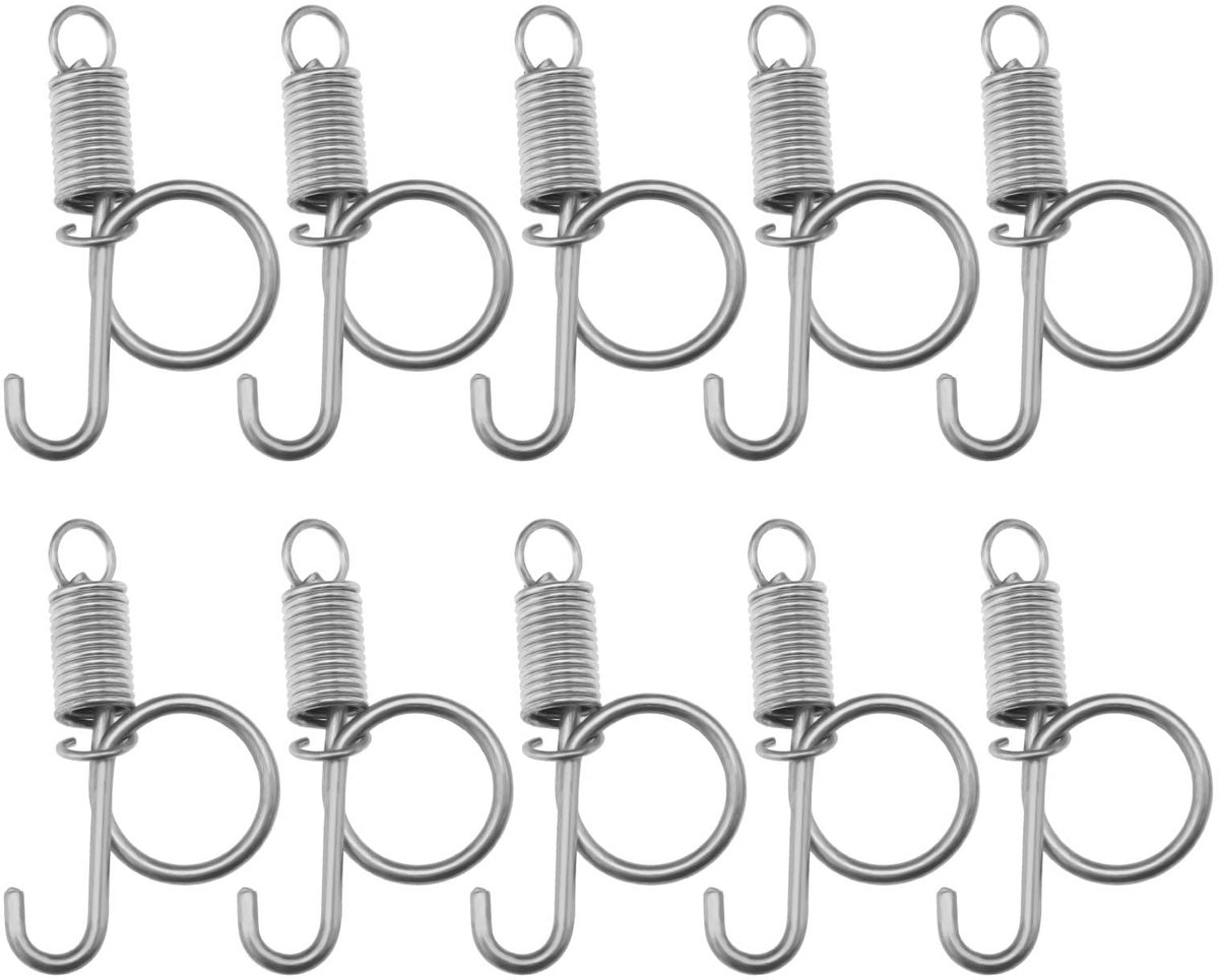 30Pcs Veerhaak Kooi 55Mm – IJzeren Bevestigingshaak Voor Kippen, Duiven, Konijnen