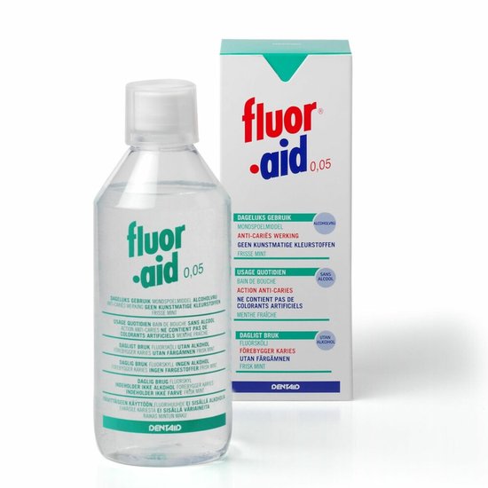 FluorAid Mondwater 0.05 - 3 x 500 ml - Voordeelverpakking