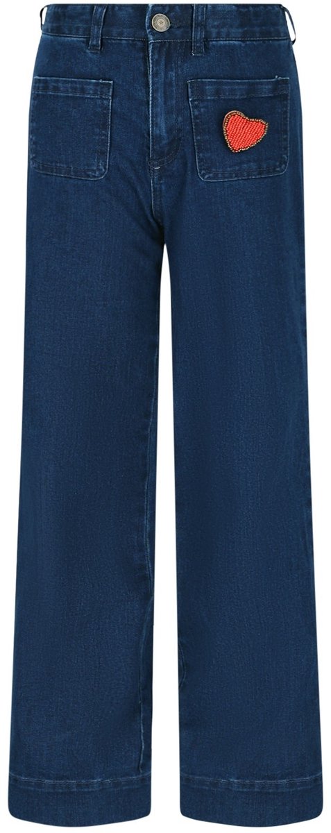 Like Flo winter wide leg jeansbroek meisjes - blauw - Fabiana