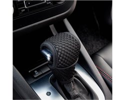 Auto pookknophoes, ademende auto pookknop versnellingspook beschermhoes, antislip en krasbestendige automatische versnellingspookhoes, universele auto-accessoires (zwart, normaal)