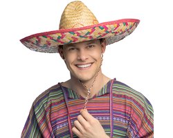 Boland - Sombrero Alejandro Naturel - 59 - Volwassenen - Mannen - Mexico - Mariachi - Carnaval - Themafeest