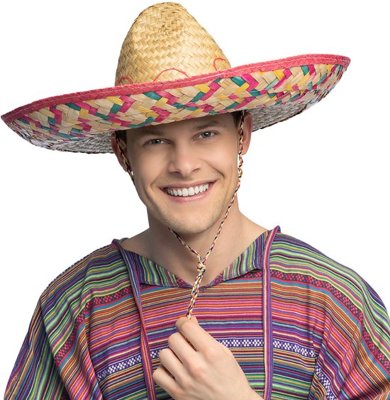 Boland - Sombrero Alejandro Naturel - 59 - Volwassenen - Mannen - Mexico - Mariachi - Carnaval - Themafeest