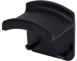 Universele hoofdtelefoonstandaard, muurbevestiging met stevige plakband, Geschikt voor Multifunctionele hoofdtelefoonstandaard voor de meeste gamingheadsets, desktop, muur, 2 stuks, zwart