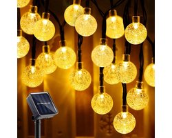 Lexorion Sfeer - Solar Lichtsnoer - Buitenverlichting - Solar Tuinverlichting - Warm Wit - 100 LED - 12.5 meter - Buiten op Zonne Energie - Sfeerverlichting - IP65 Weerbestendig - Lichtslinger - LED Lampjes Slinger