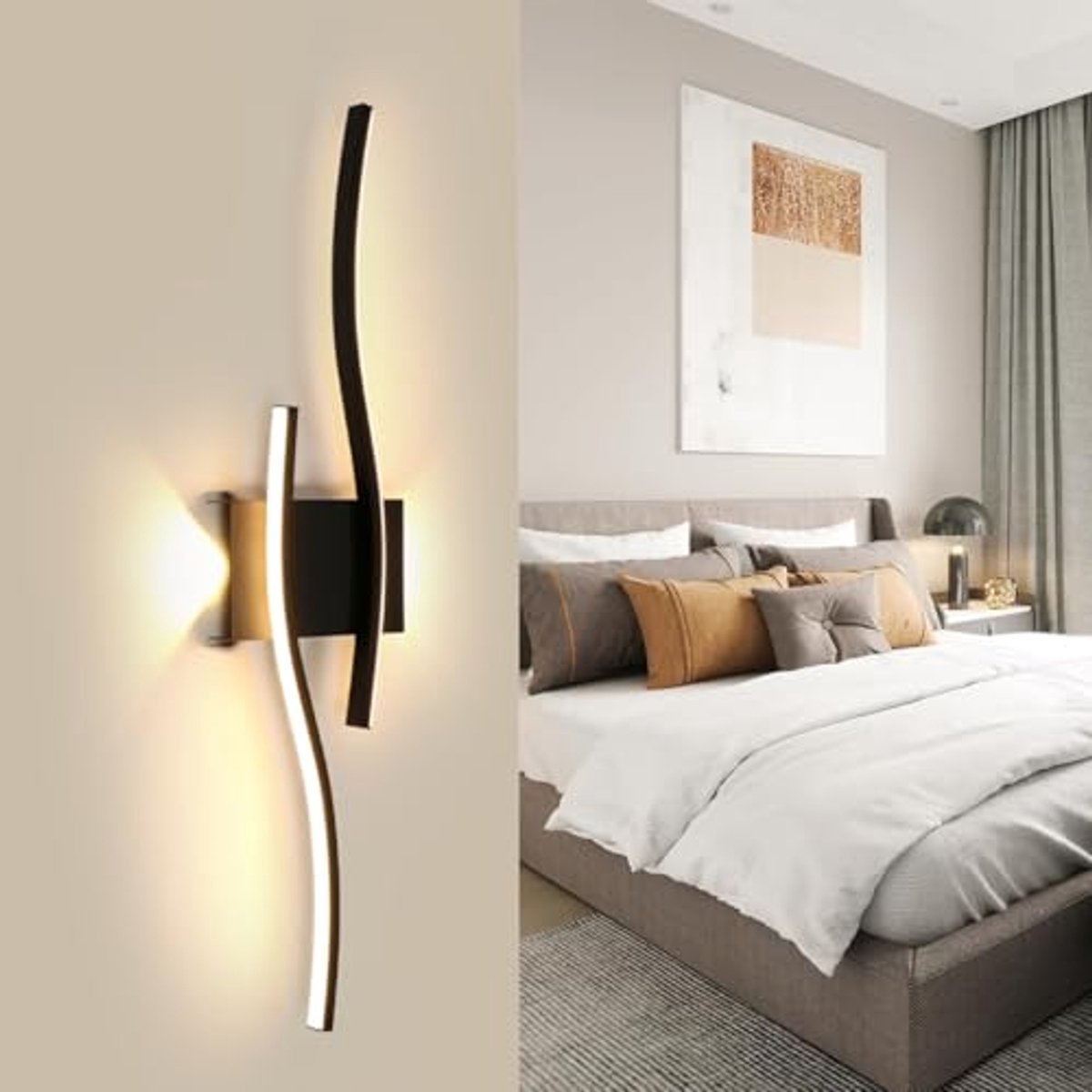 Moderne LED Wandlamp 60 cm - 20 W Warmwit - Geschikt voor Woonkamer, Slaapkamer en Gang