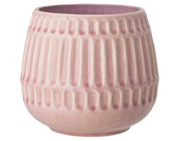 Vintage Bloempot voor Binnenplanten - Keramisch, Ø 16.5 cm, Roze