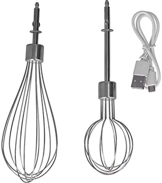 Draadloze Elektrische Handmixer met Roestvrijstalen Garde - Multifunctionele Staafmixer in Roze van Merkloos — afbeelding 5