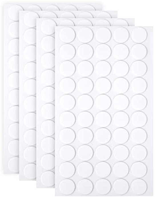 Dubbelzijdige Transparante Plakstrips - 200 Stuks - 15mm Sticky Dots voor Foto's, Muurdecoratie, Posters en Feesten